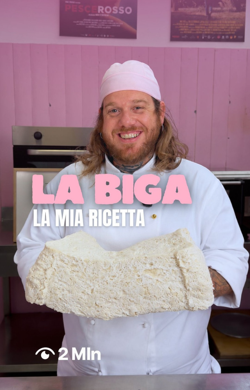 Daniele Frontoni nel video La biga: la mia ricetta, oltre 2 milioni di visualizzazioni